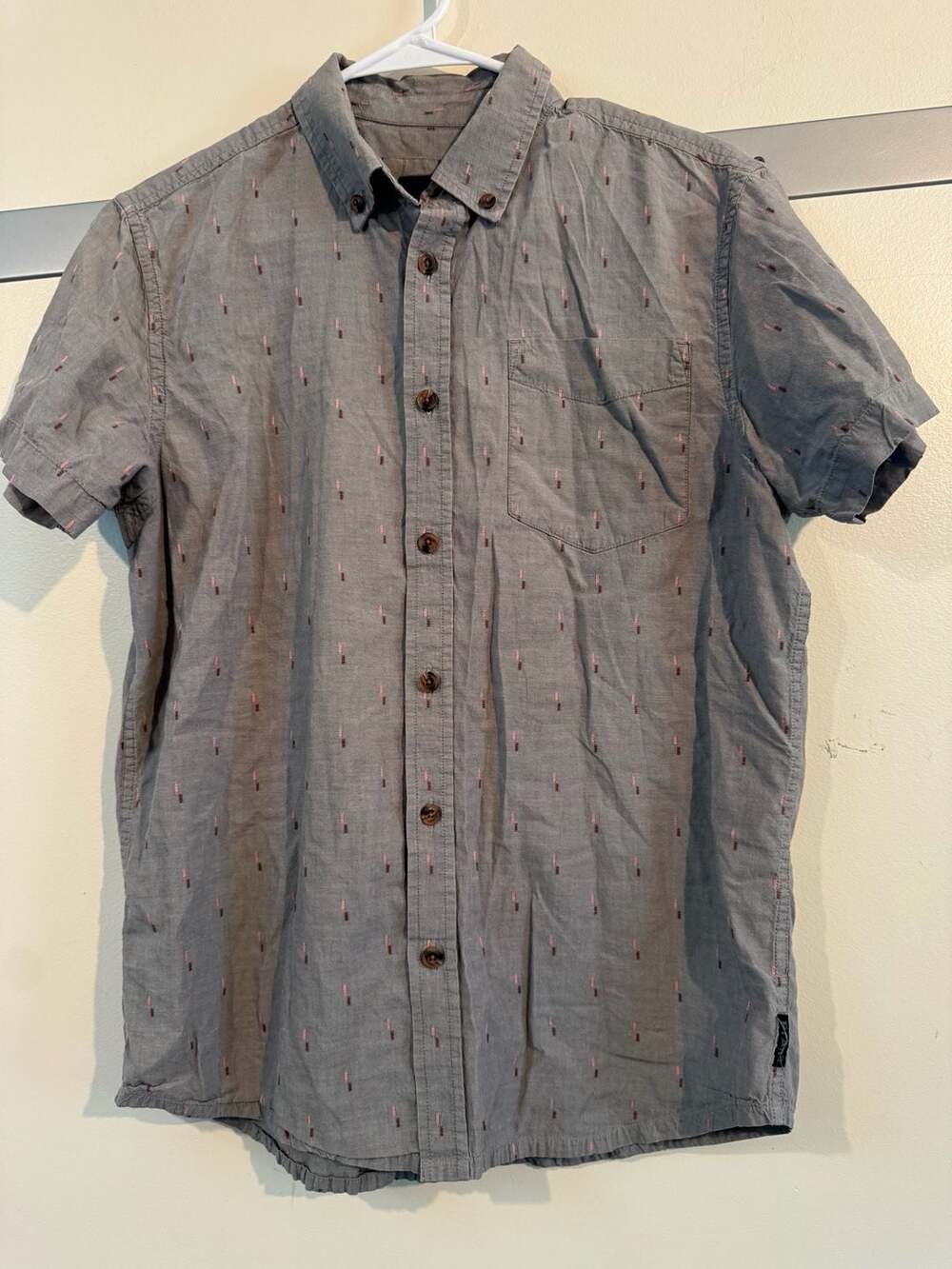 Prana Broderick short sleeve button-down shirt, men’s small